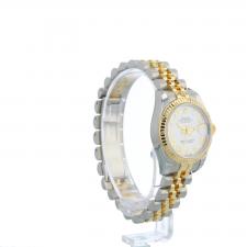 Ladies Rolex DateJust 179173 18ct Yellow Gold   Stainless Steel case with White dial