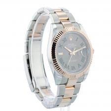 Gents Rolex Datejust 126331 18ct Rose Gold Stainless Steel case with Wimbledon dial