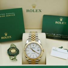 Gents Rolex Datejust 41 126333 18ct Yellow Gold   Stainless Steel case with White dial