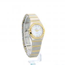 Ladies Omega Constellation 13897500 18ct Yellow Gold   Stainless Steel case with White MOP Diamond dial