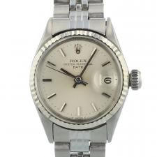 Ladies Rolex Oyster Perpetual Date 6517 Steel case with Silver dial