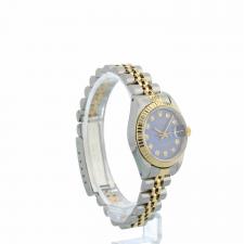 Ladies Rolex DateJust 69173 18ct Yellow Gold   Stainless Steel case with Blue Diamond dial
