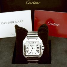 Gents Cartier Santos WSSA0018 Steel case with Silver dial