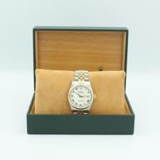 Gents Rolex Datejust 16233 18ct Yellow Gold   Stainless Steel case with White dial