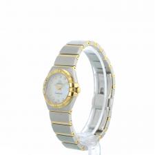 Ladies Omega Constellation 12320246055002 18ct Yellow Gold   Stainless Steel case with MOP Diamond dial
