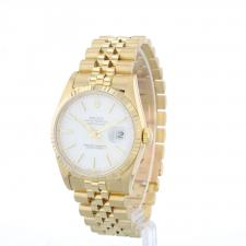 Gents Rolex Datejust 16238 18ct Yellow Gold case with White dial
