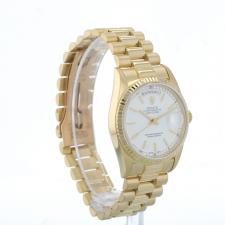Gents Rolex Day Date 18238 18ct Yellow Gold case with White dial