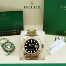 Gents Rolex Yacht-Master 40 126621 18ct Rose Gold   Stainless Steel case with Black dial