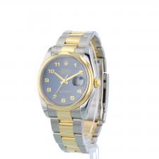 Gents Rolex Datejust 36 116203 18ct Yellow Gold   Stainless Steel case with Blue dial