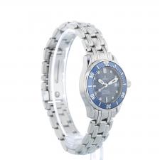 Ladies Omega Seamaster 258380 Steel case with Blue Wave dial