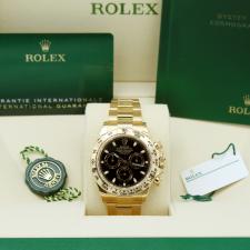 Gents Rolex Daytona 116508 18ct Yellow Gold case with Black dial