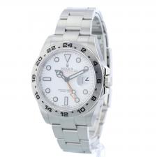 Gents Rolex Explorer II 216570 Stainless Steel case with White dial