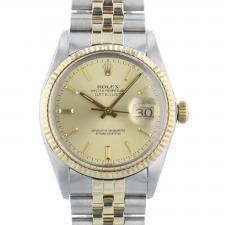 Gents Rolex DateJust  16013 18ct Yellow Gold   Stainless Steel case with Gilt dial
