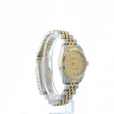 Ladies Rolex DateJust 69173 18ct Yellow Gold   Stainless Steel case with Champagne Diamond Set dial