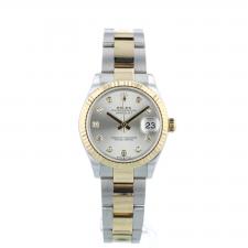 Ladies Rolex DateJust 278273 18ct Yellow Gold Stainless Steel case with Silver Diamond Dot dial