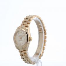 Ladies Rolex Datejust 179165 18ct Yellow Gold case with Champagne Diamond Set dial