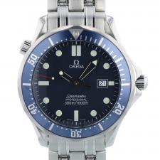 Gents Omega Seamaster Diver 300 25418000 Stainless Steel case with Blue Wave dial