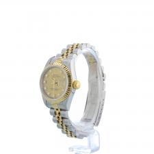 Ladies Rolex DateJust 69173 18ct Yellow Gold   Stainless Steel case with Gilt Diamond dial