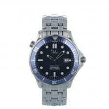 Gents Omega Seamaster 300 25418000 Steel case with Blue Wave dial