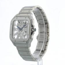 Gents Cartier Santos De Cartier WHSA0015 Steel case with Skeleton dial