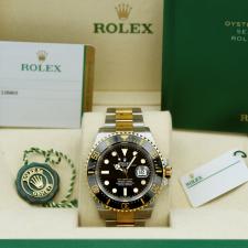 Gents Rolex Sea Dweller 126603 18ct Yellow Gold Stainless Steel case with Black dial