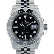 Gents Rolex GMT Master II 126710GRNR Stainless Steel case with Black dial