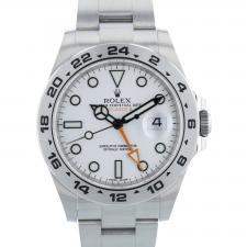 Gents Rolex Explorer II 216570 Stainless Steel case with White dial