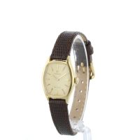 Ladies Omega DeVille 18 CT case with Champagne dial