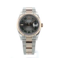 Gents Rolex Datejust 36 126231 18ct Rose Gold   Stainless Steel case with Wimbledon dial