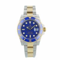 Gents Rolex Submariner Date 116613LB 18ct Yellow Gold Stainless Steel case with Blue dial