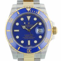 Gents Rolex Submariner Date 116613LB 18ct Yellow Gold Stainless Steel case with Blue dial