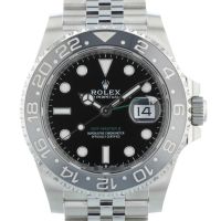 Gents Rolex GMT Master II 126710GRNR Steel case with Black dial