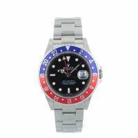 Gents Rolex GMT Master II 16710 Steel case with Black dial