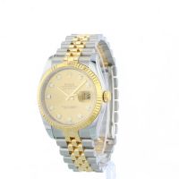 Gents Rolex DateJust 116233 18ct Yellow Gold Stainless Steel case with Champagne Diamond dial