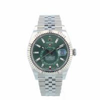 Gents Rolex Sky Dweller 336934 Steel case with Mint Green dial
