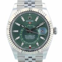 Gents Rolex Sky Dweller 336934 Steel case with Mint Green dial