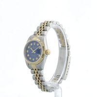 Ladies Rolex Datejust 79173 18ct Yellow Gold   Stainless Steel case with Blue Diamond dial