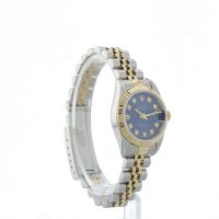Ladies Rolex Datejust 79173 18ct Yellow Gold   Stainless Steel case with Blue Diamond dial