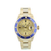 Gents Rolex Submariner Date 16618 18ct Yellow Gold case with Serti dial