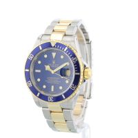 Gents Rolex Submariner Date 16613 18ct Yellow Gold   Stainless Steel case with Blue dial