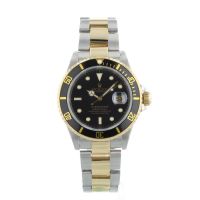 Gents Rolex Submariner Date 16613 18ct Yellow Gold   Stainless Steel case with Black dial
