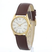 Gents Rolex Oyster Perpetual 1007 18 CT case with White dial