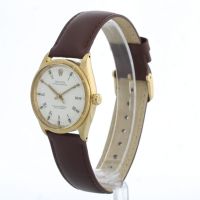 Gents Rolex Oyster Perpetual 1007 18 CT case with White dial