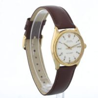 Gents Rolex Oyster Perpetual 1007 18 CT case with White dial