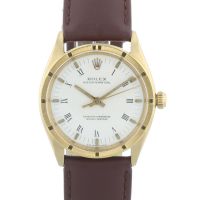 Gents Rolex Oyster Perpetual 1007 18 CT case with White dial