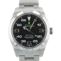Gents Rolex Air King 116900 Stainless Steel case with Black dial