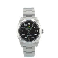 Gents Rolex Air King 116900 Stainless Steel case with Black dial