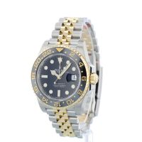 Gents Rolex GMT Master II 126713GRNR 18ct Yellow Gold Stainless Steel case with Black dial