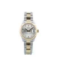 Ladies Rolex DateJust 278273 18ct Yellow Gold Stainless Steel case with Silver Diamond Dot dial