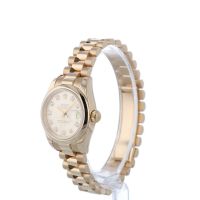 Ladies Rolex Datejust 179165 18ct Rose Gold case with Pink Diamond Set dial